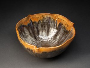 Fluted Trillium Chattered Bowl